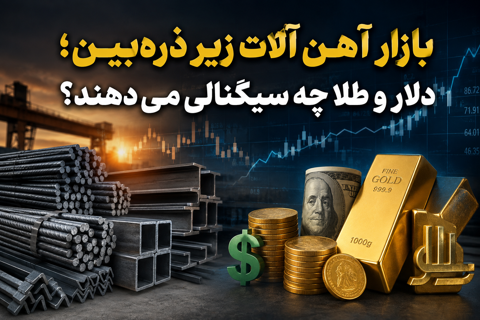 بازار آهن آلات زیر ذره‌بین؛ دلار و طلا چه سیگنالی می‌دهند؟